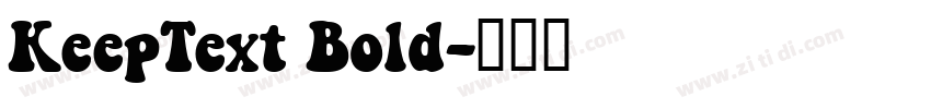 KeepText Bold字体转换